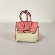 Load image into Gallery viewer, Inspired Mini Burkin Handbag Charm Vegan Leather Earphone Storage Bag