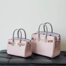 Load image into Gallery viewer, Inspired Berkin Bag Pink Bi Color Togo Top Grain Leather Handbag | Automatic 20% OFF at Checkout