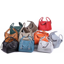 Load image into Gallery viewer, Top Grain Leather Inspired Lindi Bag Silver Hardware 20 Colors