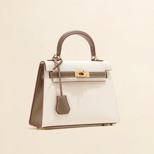 Load image into Gallery viewer, Inspired Kelli Bag Bi Color Leather Handbags for Women