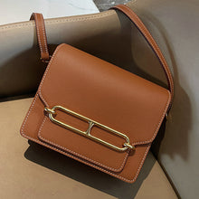 Load image into Gallery viewer, Inspired Pig Nose Bag Genuine Leather Small Satchel Bag Tofu Bag Golden Hardware