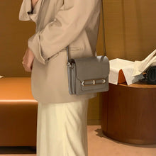 Load image into Gallery viewer, Inspired Pig Nose Bag Genuine Leather Small Satchel Bag Tofu Bag Golden Hardware