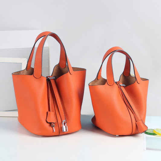Top Grain Leather Inspired Pictin Tote Bag New Colors