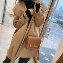 Load image into Gallery viewer, Inspired Pig Nose Bag Genuine Leather Small Satchel Bag Tofu Bag Golden Hardware