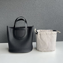 Load image into Gallery viewer, Soft Leather Pig Nose Bucket Bag Woman Tote Bag