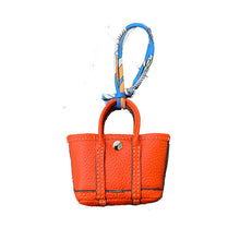 Load image into Gallery viewer, Top Grain Leather Inspired Mini Garden Party Bag Charm Holder for AirPods Pro