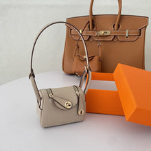 Load image into Gallery viewer, Iconic Inspired Mini Lindi Handbag Charm Vegan Leather Earphone Storage Bag