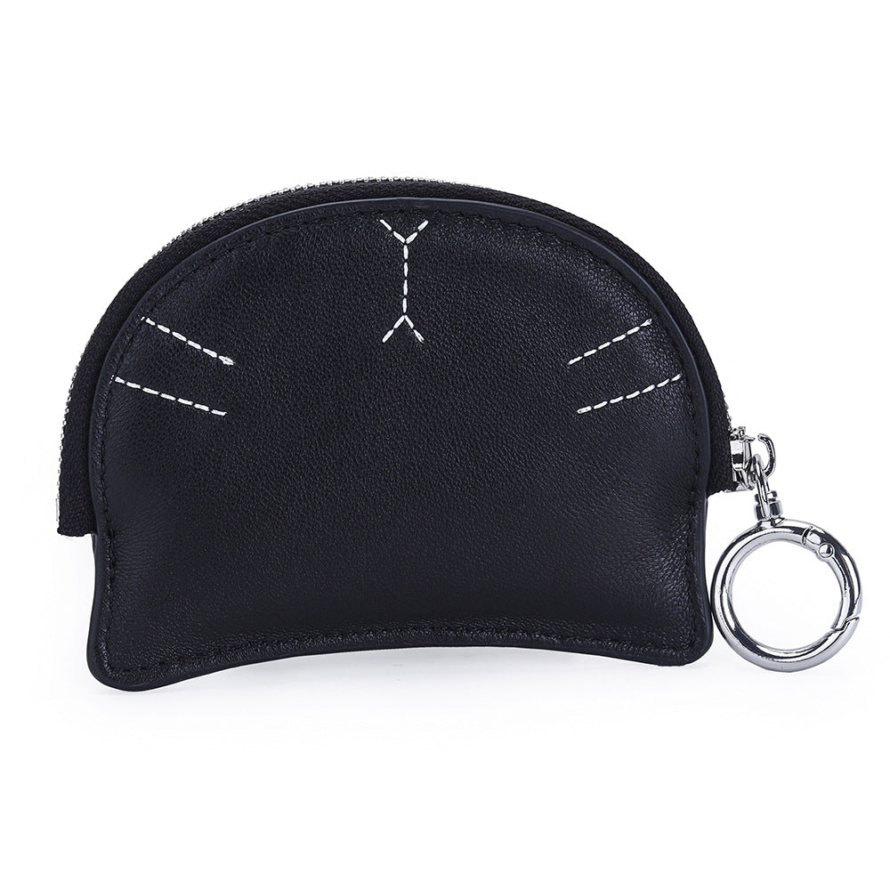 Kitty Coins Purse Lambskin Lipstick Case