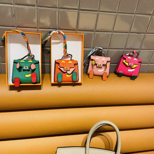 Micro Quelle Idole Bag Charm Vegan Leather Earphone Storage Bag for AirPods