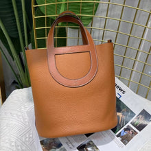 Load image into Gallery viewer, Soft Leather Pig Nose Bucket Bag Woman Tote Bag