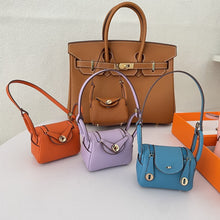 Load image into Gallery viewer, Iconic Inspired Mini Lindi Handbag Charm Vegan Leather Earphone Storage Bag
