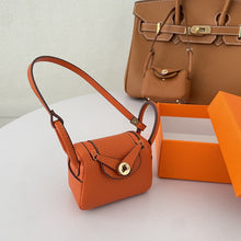Load image into Gallery viewer, Iconic Inspired Mini Lindi Handbag Charm Vegan Leather Earphone Storage Bag