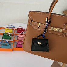 Load image into Gallery viewer, Inspired Mini Kelli Handbag Charm Vegan Leather Earphone Storage Bag