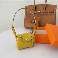Load image into Gallery viewer, Iconic Inspired Mini Lindi Handbag Charm Vegan Leather Earphone Storage Bag