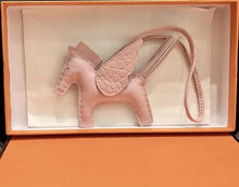 Load image into Gallery viewer, Rodeo Horse Charm Sheepskin Crocodile Pattern Bag Accessories Car Keychain Pendant