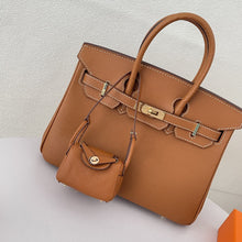 Load image into Gallery viewer, Iconic Inspired Mini Lindi Handbag Charm Vegan Leather Earphone Storage Bag