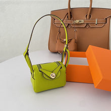 Load image into Gallery viewer, Iconic Inspired Mini Lindi Handbag Charm Vegan Leather Earphone Storage Bag