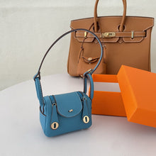 Load image into Gallery viewer, Iconic Inspired Mini Lindi Handbag Charm Vegan Leather Earphone Storage Bag
