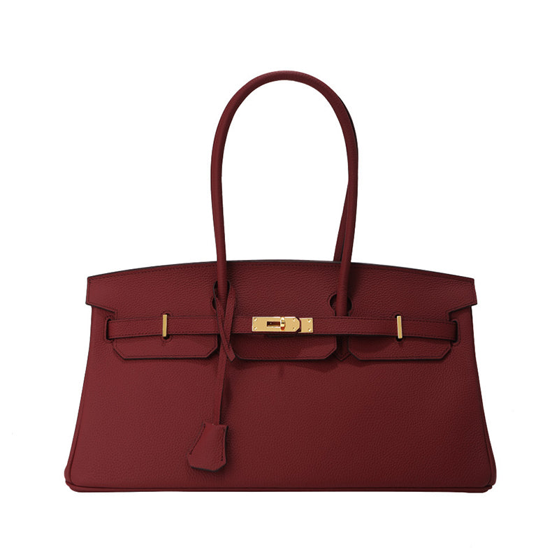 Top Grain Leather Inspired JPG Berkin Long Handle Shoulder Bag 40cm