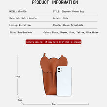 Load image into Gallery viewer, Inspired Elephant Small Mobile Phone Bag Coin Purse