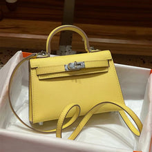 Load image into Gallery viewer, Top Grain Leather Inspired Mini Kelli 19, 22 Handbag New Colors