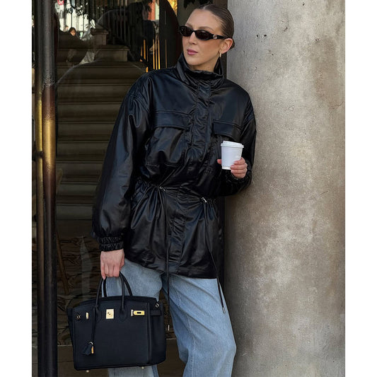 Top Grain Leather X-large 40cm Inspired Birk Handbag | Automatic 20% OFF at Checkout