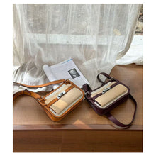 画像をギャラリービューアに読み込む, Canvas Leather Inspired Mini Crossbody Bag