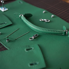 Load image into Gallery viewer, HANDSEWGIFT Top Grain Leather Inspired Sellier Kylie Bag DIY Kit