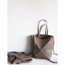 画像をギャラリービューアに読み込む, New Puzzle Fold Tote Bag Taupe | DIY Handmade Luxury Bags - POPSEWING®