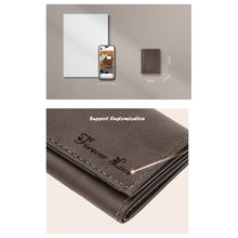 Load image into Gallery viewer, HANDSEWGIFT Top Grain Leather Buckle Trifold Wallet DIY Kits