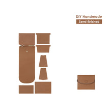 Load image into Gallery viewer, HANDSEWGIFT Top Grain Leather Compact Coin Purse DIY Kits