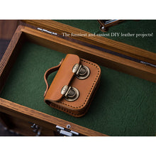 Load image into Gallery viewer, Vegetable Tanned Leather Mini Satchel Bag Charm Handsewn | Presale