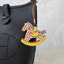 Load image into Gallery viewer, Leather Fur Horse Charm | Handmade