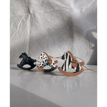 Load image into Gallery viewer, Leather Fur Horse Charm | Handmade