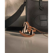 Load image into Gallery viewer, Leather Fur Horse Charm | Handmade
