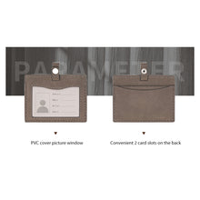Load image into Gallery viewer, Handmade Leather ID Card Badge Holder with Card Slots | Badge Clips - POPSEWING™