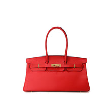 Load image into Gallery viewer, Top Grain Leather Inspired Berkin Long Handle Shoulder Bag 40cm