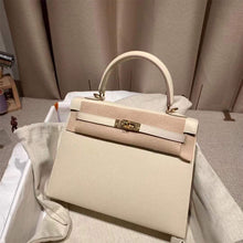 Load image into Gallery viewer, Top Grain Leather Epsom Inspired Kelli Handbag