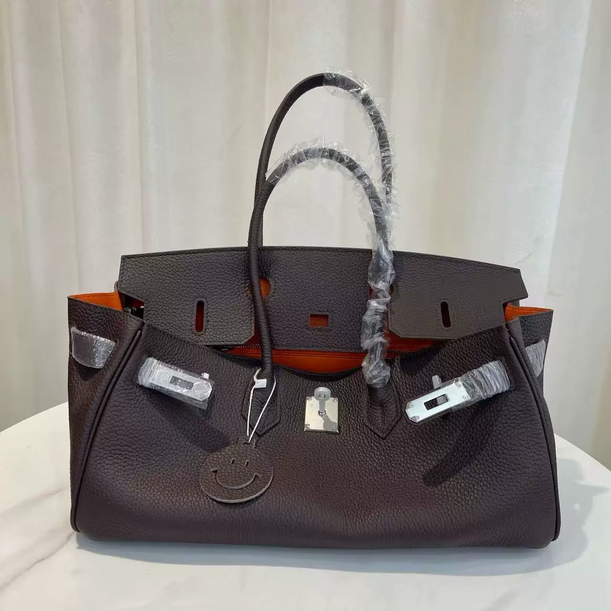 Top Grain leather Handbag Ebene