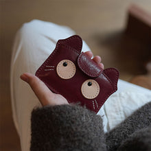 画像をギャラリービューアに読み込む, Red Leather Small Wallet Change Purse for Women | Birthday Gift Ideas