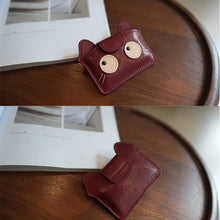 画像をギャラリービューアに読み込む, Red Veg Tanned Leather Small Wallet Change Purse for Women