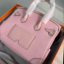 Load image into Gallery viewer, Inspired Berkin Bag Toile Canvas Swift Leather Handbags 25cm | Automatic 20% OFF at Checkout