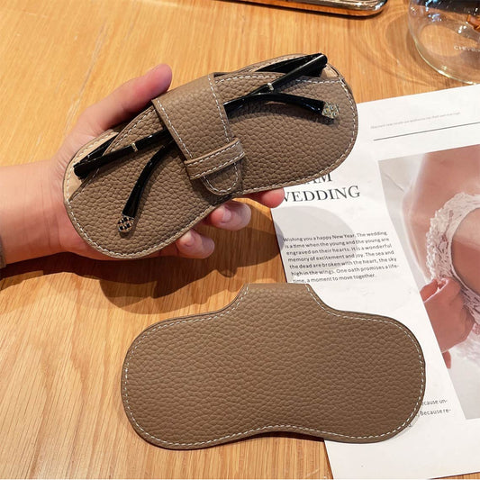 Top Grain Leather Simple Eyeglasses Holder