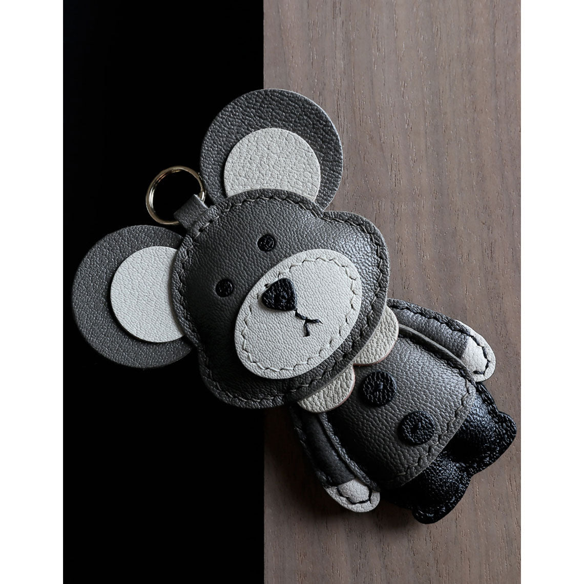 Handmade Hamster Charm Leather Keychain | Personalized Gift - POPSEWING®