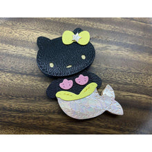 画像をギャラリービューアに読み込む, Black Kitty Keychain Charm DIY Kit | Beginner-friendly DIY Leather Projects