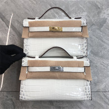 Load image into Gallery viewer, Leather Inspired Croc Kelli Clutch Bag