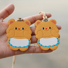 Load image into Gallery viewer, Vegetable Tanned Leather Cute Bear Charm