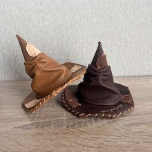 Load image into Gallery viewer, Magic sorting hat | Leather wizard hat accessories
