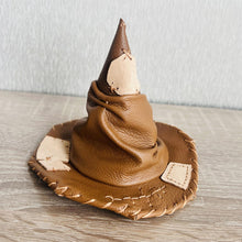 Load image into Gallery viewer, Leather Sorting Hat | Small handmade leather crafts