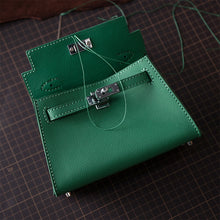 Load image into Gallery viewer, HANDSEWGIFT Top Grain Leather Inspired Sellier Kylie Bag DIY Kit